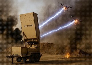 Broń elektromagnetyczna niszczy rój dronów w sekundy.