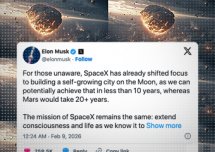 Elity uciekają na księżyc przed Apokalipsą? SpaceX zbuduje miasto na księżycu.