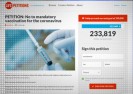 Ruszyła globalna petycja przeciwko obowiązkowemu szczepieniu na koronawirusa.