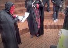 Transseksualiści z Antify organizują satanistyczny rytuał w centrum Portland.