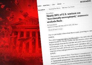 Bezrobocie funkcjonalne w USA osiąga nowy rekord 24,9%.