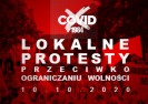 Lokalne protesty przeciwko ograniczaniu WOLNOŚCI 10.10.2020.