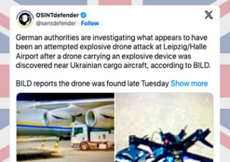 Fałszywa flaga? Niemcy oskarżają Rosję za pojawienie się wojskowych dronów na lotnisku w Lipsku.