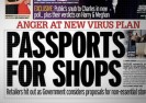 Paszporty szczepionkowe mogą być wymagane, aby wejść do sklepów w Wielkiej Brytanii.