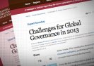 Wyzwania dla globalnego rządu w 2013. Polityka